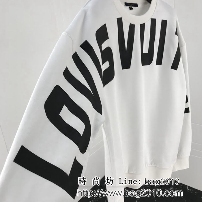 LV路易威登 18FW秋冬新款 插肩logo印花 純棉衛衣 情侶款 ydi1707